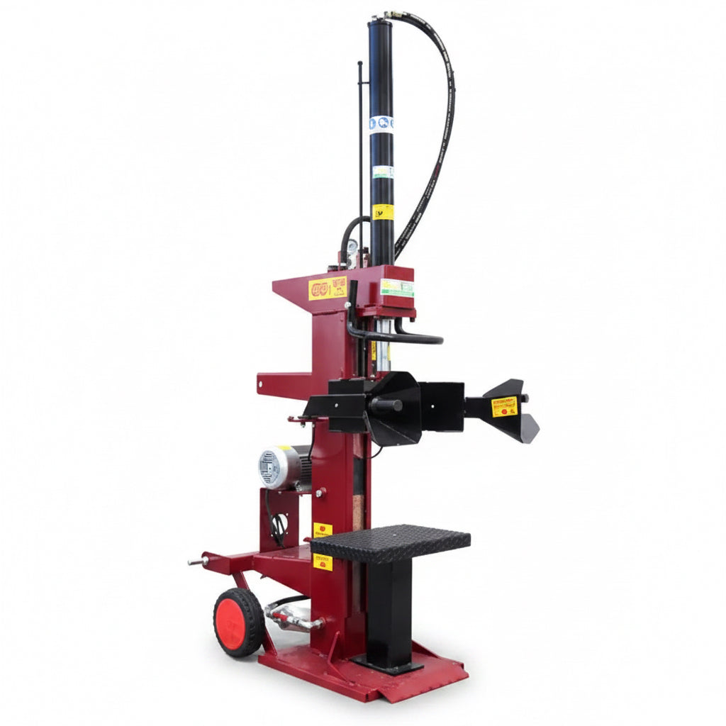 Elektrischer Holzspalter, stehend, 15 Tonnen, Hub 1000 mm