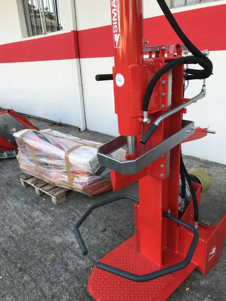 Vertikaler Holzspalter 35 T Simatech für Traktor, Hub 800 mm, hydraulisch mit automatischem Rücklauf